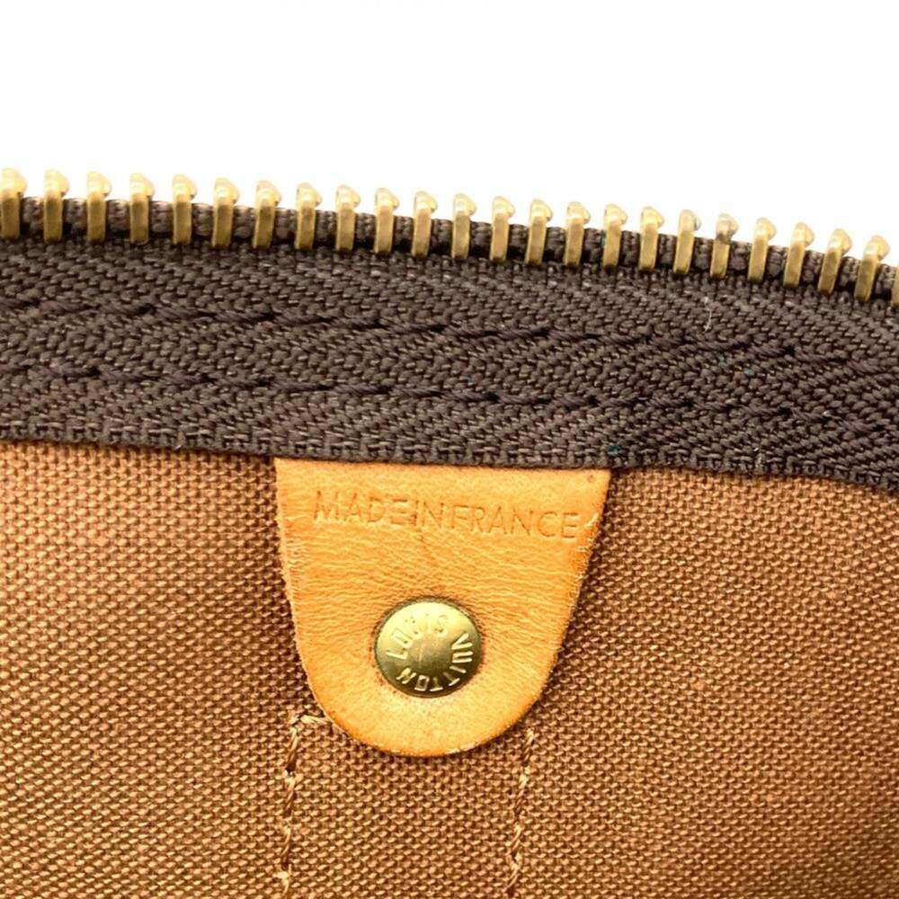 LOUIS VUITTON Brown Monogram Leather Keepall 55 Boston Bag - Picture 9 of 9